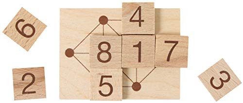Bartl 102054 Mini-Holz-Puzzle Das Knastproblem aus 1 kleinen Spielbrett und 8 Holzplättchen - 2