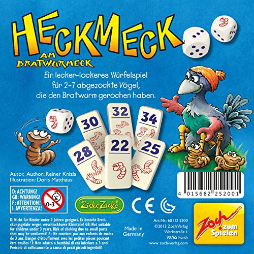 Zoch 601125200 – Heckmeck am Bratwurmeck Karten und Würfelspiel - 2
