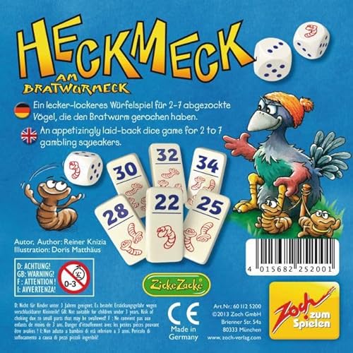 Zoch 601125200 – Heckmeck am Bratwurmeck Karten und Würfelspiel - 10