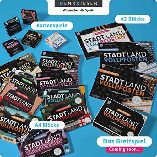 Stadt Land Vollpfosten – Intelligenz ist relativ – XXL BLOCK - 7