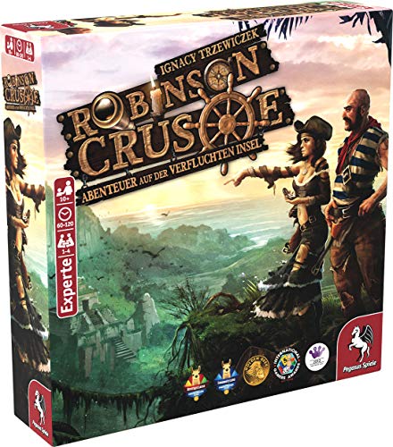 Pegasus Spiele 51945G - Robinson Crusoe - Abenteuer auf der Verfluchten Insel, Strategiespiel