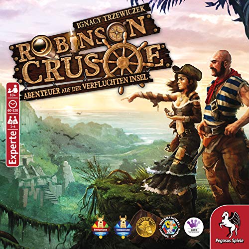 Pegasus Spiele 51945G – Robinson Crusoe – Abenteuer auf der Verfluchten Insel, Strategiespiel - 2