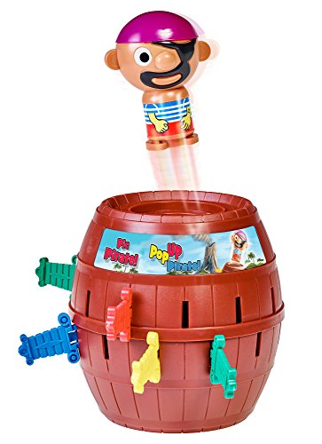 Tomy Kinderspiel „Pop Up Pirate“ – hochwertiges Aktionsspiel für die ganze Familie – Piratenspiel verfeinert die Geschicklichkeit Ihres Kindes – ab 4 Jahre - 2