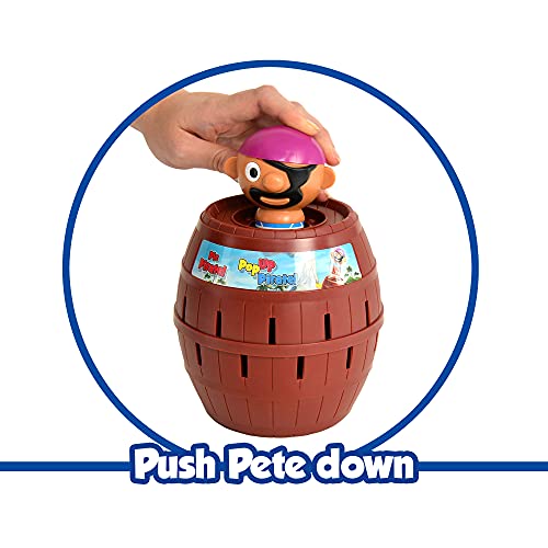 Tomy Kinderspiel „Pop Up Pirate“ – hochwertiges Aktionsspiel für die ganze Familie – Piratenspiel verfeinert die Geschicklichkeit Ihres Kindes – ab 4 Jahre - 4