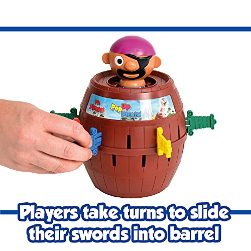 Tomy Kinderspiel „Pop Up Pirate“ – hochwertiges Aktionsspiel für die ganze Familie – Piratenspiel verfeinert die Geschicklichkeit Ihres Kindes – ab 4 Jahre - 5