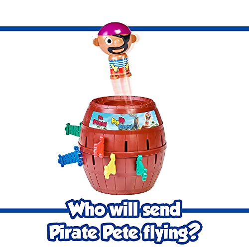 Tomy Kinderspiel „Pop Up Pirate“ – hochwertiges Aktionsspiel für die ganze Familie – Piratenspiel verfeinert die Geschicklichkeit Ihres Kindes – ab 4 Jahre - 6