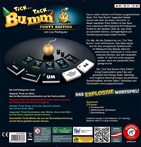 Piatnik  648366 – Tick Tack Bumm Party Edition - 4