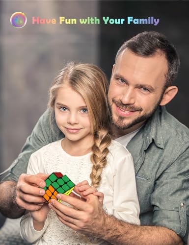 ROXENDA Zauberwürfel, Speed Würfel Set mit 2X2 3X3 Cube Originale, Speedcube mit Anleitun (Sticker) - 7