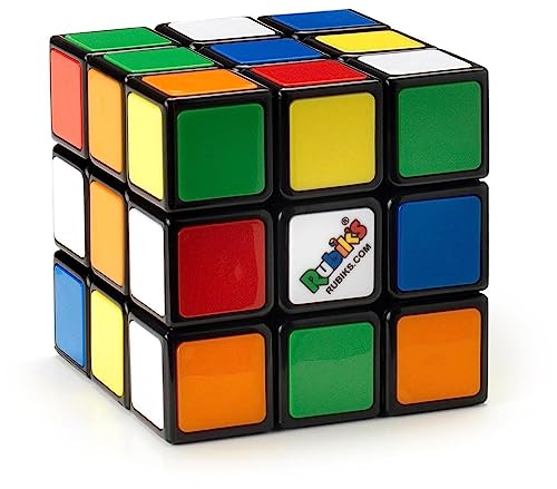 Rubik’s Rubik’s Cube 3×3 Zauberwürfel – der Klassische 3×3 Cube für Logik-Akrobaten ab 8 Jahren, ideal für unterwegs: hohe Qualität, leichtgängiges Handling, leuchtende Farben – der Original Cube - 8