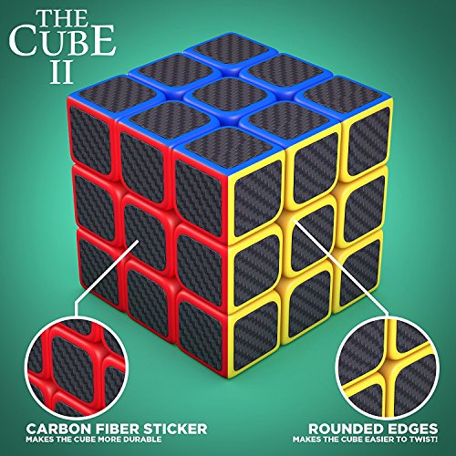 Der Cube II: Dreht schneller und präziser als das Original-Würfel; Super robust mit lebendigen Farben. Best Seller unter den 3x3x3-Geschwindigkeits-Würfel. 100% Geld-zurück-Garantie! - 4