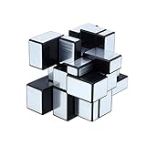 Accmart (TM) Spiegel Zauberwürfel Speedcube 3x3x3 Silber mit unregelmäßer Größe