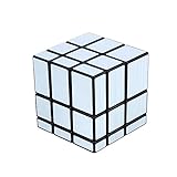 Accmart (TM) Spiegel Zauberwürfel Speedcube 3x3x3 Silber mit unregelmäßer Größe - 3