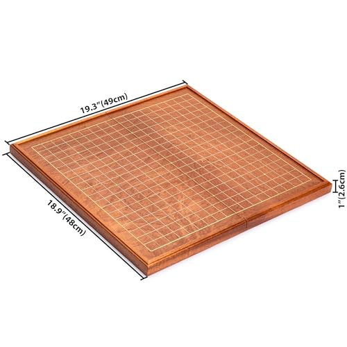 Yellow Mountain Rosewood Go Spielset – Klappbares Brettspiel - 3