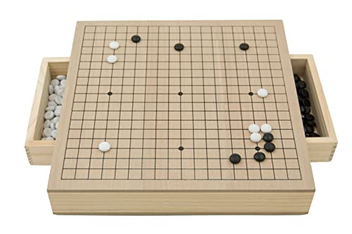 Hebsacker Verlag – 19×19 Go-Holzbox mit Schubladen