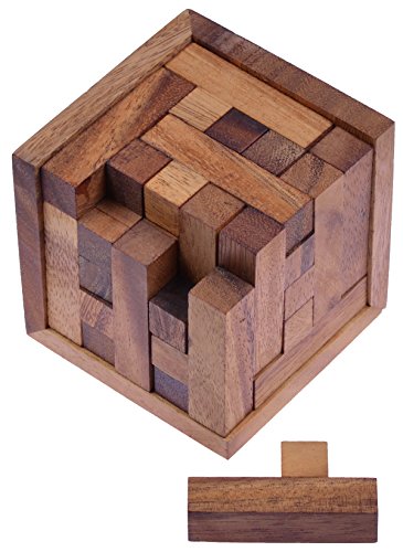 Packwürfel 125er Cube S – 3D Puzzle – Denkspiel – Knobelspiel – Geduldspiel im Holzrahmen - 2