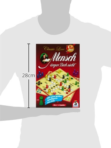 Schmidt Spiele 49085 – Classic Line: Mensch ärgere Dich nicht mit extragroßen Spielfiguren - 5
