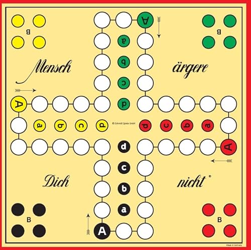 Schmidt Spiele 49085 – Classic Line: Mensch ärgere Dich nicht mit extragroßen Spielfiguren - 7