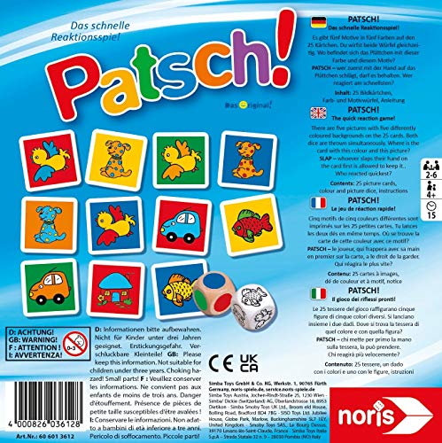 Noris Spiele 606013612 – Patsch Kinderspiel - 2