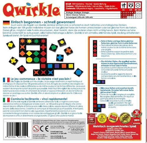 Schmidt Spiele 49311 – Qwirkle, Legespiel - 2