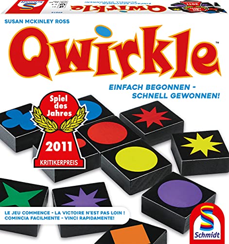 Schmidt Spiele 49014 - Qwirkle Legespiel, Spiel des Jahres 2011