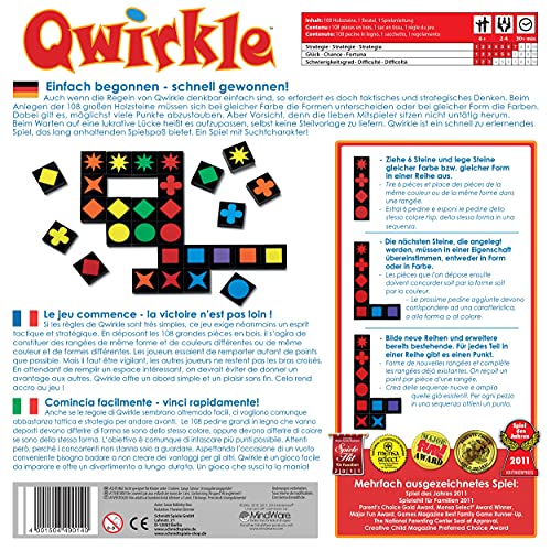 Schmidt Spiele 49014 – Qwirkle Legespiel, Spiel des Jahres 2011 - 2