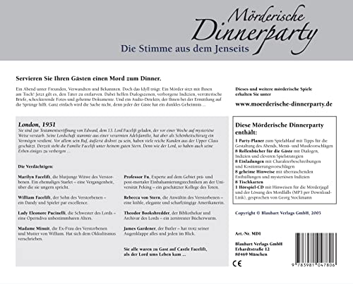 Blaubart Verlag BLA00001 – Mörderische Dinnerparty, Die Stimme aus dem Jenseits - 8