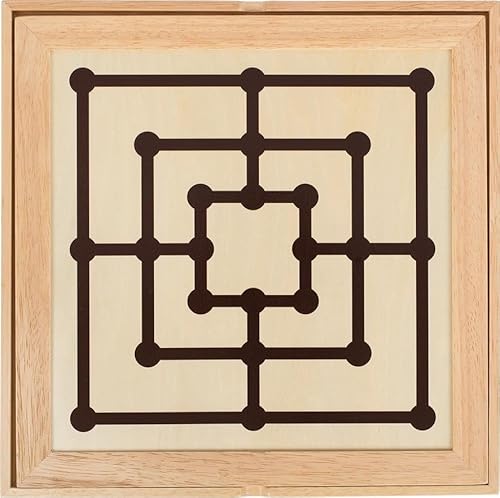 Goki 56953 – Spiele-Set Schach, Dame und Mühle - 3