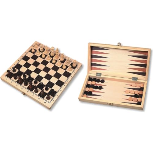 Schach- / Backgammon / Dame Kassette faltbar