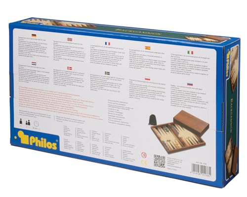 Philos 1133 – Backgammon Andros, medium, Kassette, Magnetverschluss - 7