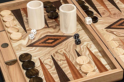 Philos 1820 – Backgammon Marmana – Familien Standardspiel, groß - 3