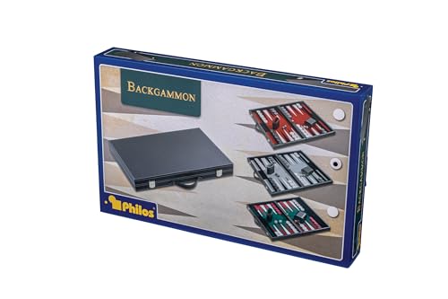 Philos Backgammon Filzinlet grau-weiß-schwarz - 4