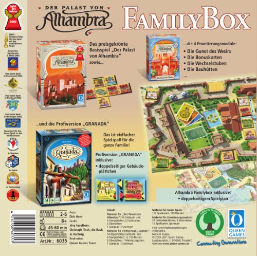 Queen Games 6035 – Alhambra-Family Box – Spiel des Jahres 2003 - 2