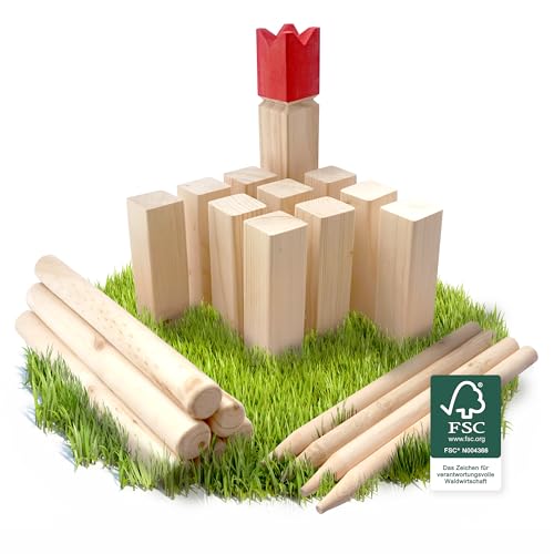 Ocean5 Kubb – Original Wikinger-Schach-Spiel