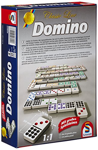Schmidt Spiele 49207 – Classic Line: Domino mit großen Spielsteinen - 2