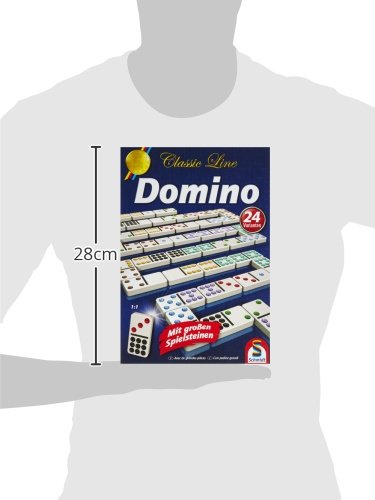 Schmidt Spiele 49207 – Classic Line: Domino mit großen Spielsteinen - 4