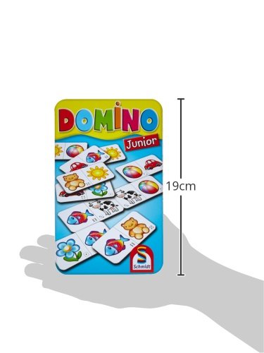 Schmidt Spiele 51240 Domino: Domino Junior in Metalldose - 4