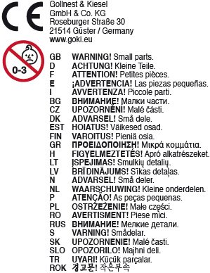 Goki 58963 – Bodenspiel – Domino-Rallye - 2