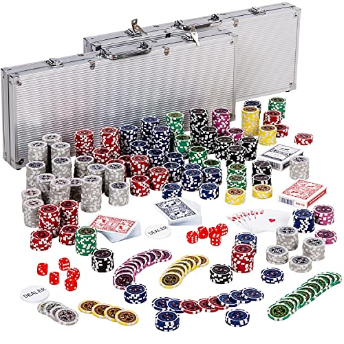 Ultimate Pokerset mit 1000 METALLKERN Laserchips