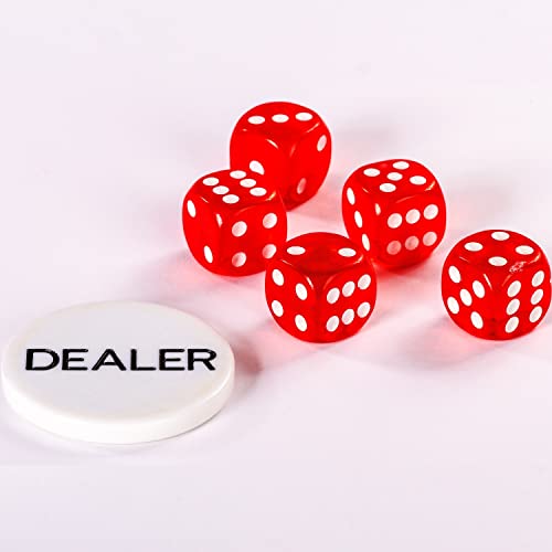 Ultimate Pokerset mit 1000 hochwertigen 12 Gramm METALLKERN Laserchips, inkl. 2x Pokerdecks, Alu Pokerkoffer, 5x Würfel, 1x Dealer Button, Poker, Set, Pokerchips, Koffer, Jetons - 7