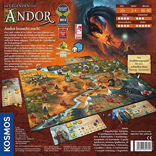 KOSMOS 691745 – Die Legenden von Andor, Kennerspiel des Jahres 2013 - 3