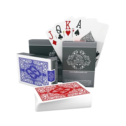 2x wasserfeste Designer Plastik Spielkarten
