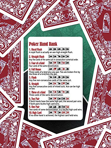 2x wasserfeste Designer Plastik Spielkarten von Bullets Playing Cards – Jumbo Index – 2 Eckzeichen – rot und blau / Pokerkarten Poker - 6