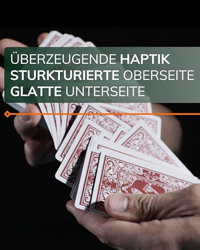 2x wasserfeste Designer Plastik Spielkarten von Bullets Playing Cards – Jumbo Index – 2 Eckzeichen – rot und blau / Pokerkarten Poker - 4