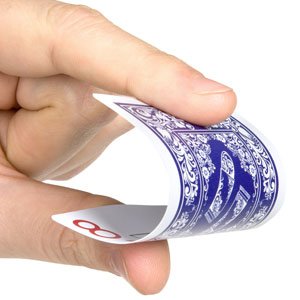 2x wasserfeste Designer Plastik Spielkarten von Bullets Playing Cards – Jumbo Index – 2 Eckzeichen – rot und blau / Pokerkarten Poker - 5