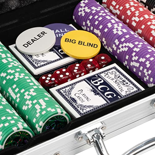 Pokerkoffer Pokerset 500 Laser Pokerchips Poker Komplett Set 11 g Chips Deluxe - 2