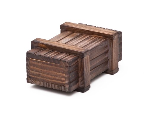 Magische Geschenkbox aus dunklem Holz