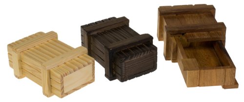Magische Geschenkbox mit Trickverschluss – dunkel - 2