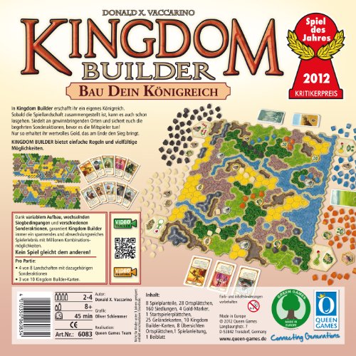 Queen Games 6083 – Kingdom Builder, Spiel des Jahres 2012 - 3