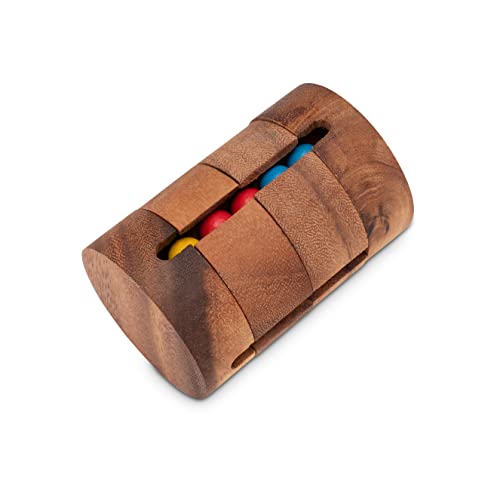 Revolve – Zauberwürfel – Dreh-Puzzle – Kugelpuzzle – Denkspiel – Knobelspiel – Geduldspiel aus Holz - 5