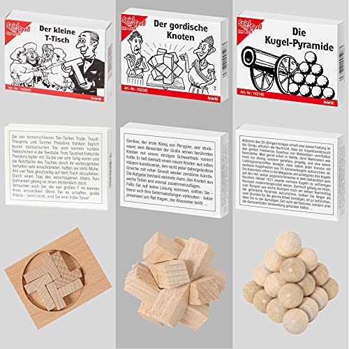 8 beliebte Knobelspiele aus Holz und Metall im Spar-Knobel-Pack - 3